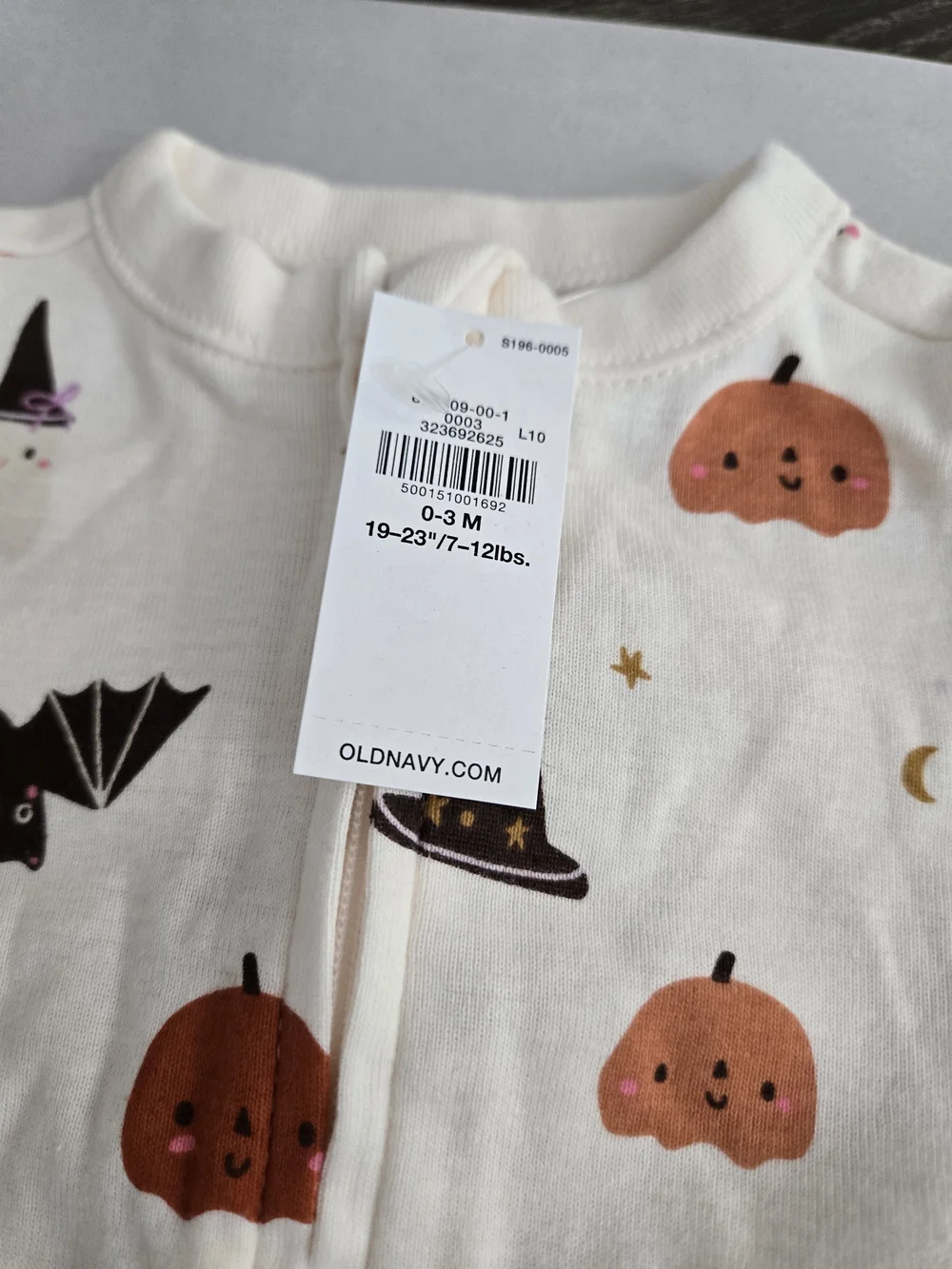 NWT Old Navy Baby 0-3M Footed Pajamas 2 Pack Halloween Pink